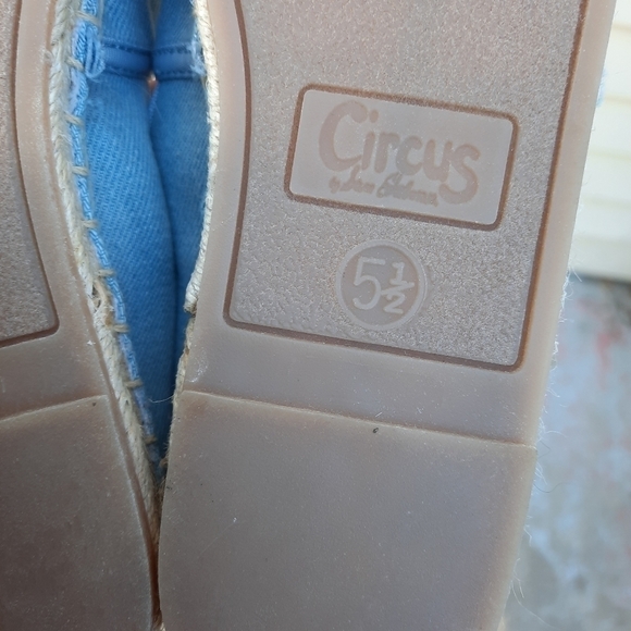 🌟 Sam Edelman Head in Clouds Leni Espadrille Chambray Slip On Shoes size 5.5 - Picture 6 of 6